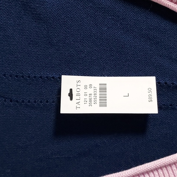 TALBOTS BUTTON DOWN SWEATER NWT ( SIZE LARGE) - Picture 6 of 11
